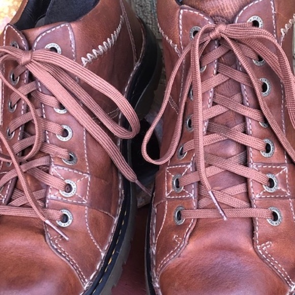 Men's / Unisex Dr. Martens Vintage Brown Leather Shoes / Low Boots 10/11 - Picture 2 of 8